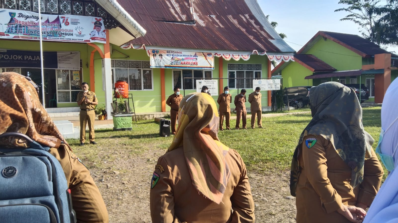 Apel Gabungan di Kantor Camat Basa Ampek Balai Tapan